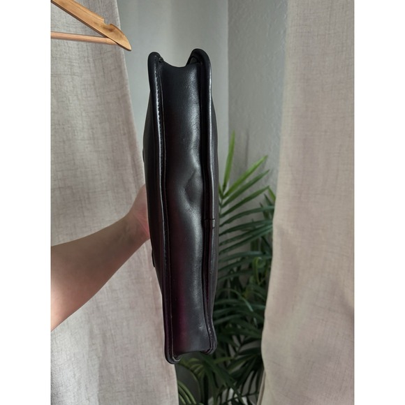 Vtg COACH Bonnie Cashin‎ Slim Satchel Bag Black NYC Talon Zip 9525 Glue In 70's - Picture 4 of 10